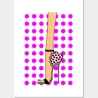Pink shoes Posters and Art